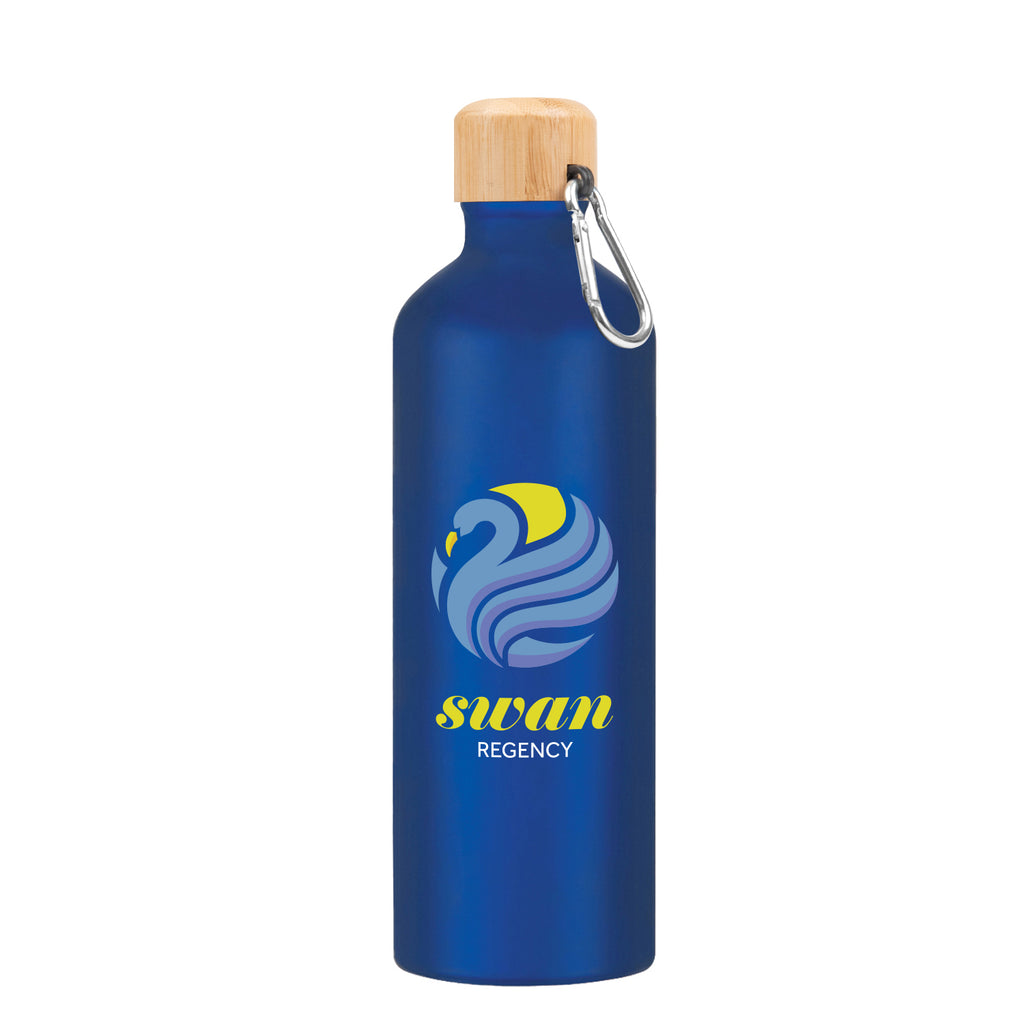 Aluminum Tundra Bike Bottle with Bamboo Lid, 25 oz - Colorbrite