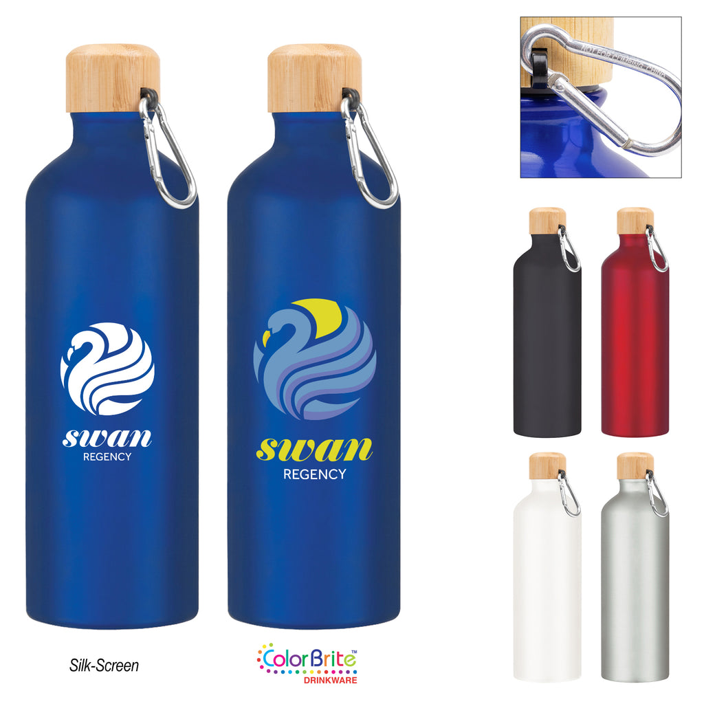 Aluminum Tundra Bike Bottle with Bamboo Lid, 25 oz