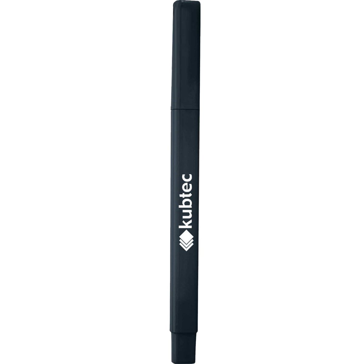 Ambassador Capped Ballpoint Pen with Square Barrel Full Color - Navy - Front