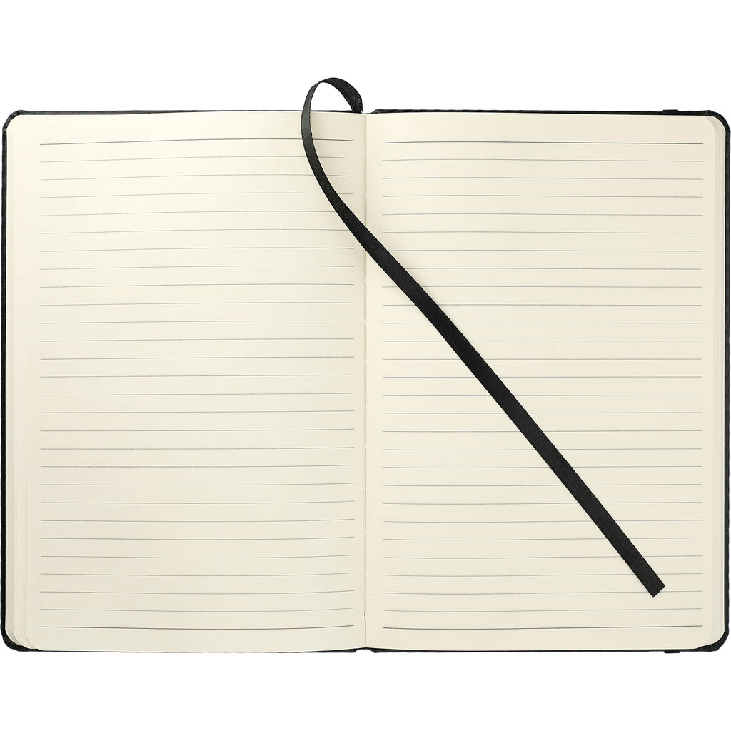 Ambassador Carbon Fiber Look Journal, 5.5 x 8.5 Inches Debossing - Black - Front 3