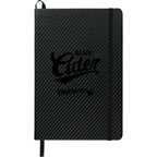 Ambassador Carbon Fiber Look Journal, 5.5 x 8.5 Inches Debossing - Black - Front