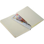 Ambassador Hardcover Journal with Accordion Pocket, 5.5 x 8.5 Inches Debossing - White - Photo