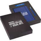 Ambassador Journal, Pen and Power Bank Gift Set - Blue - Front