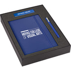 Ambassador Journal, Pen and Power Bank Gift Set Debossing - Blue - Photo
