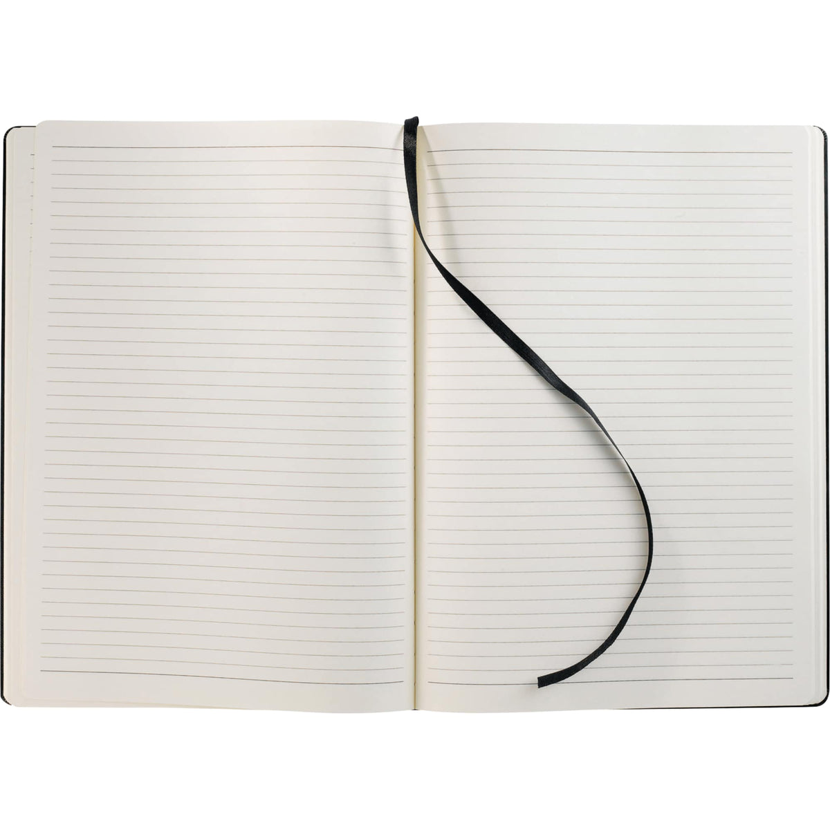 Ambassador Large Hardcover Journal, 8 x 11.5 Inches Debossing - Black - Front 2