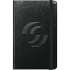 Ambassador Pocket Journal with Accordion Pocket, 3.5 x 5 Inches - Black - Front