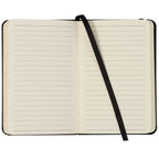 Ambassador Pocket Journal with Accordion Pocket, 3.5 x 5 Inches Debossing - Black - Front 2