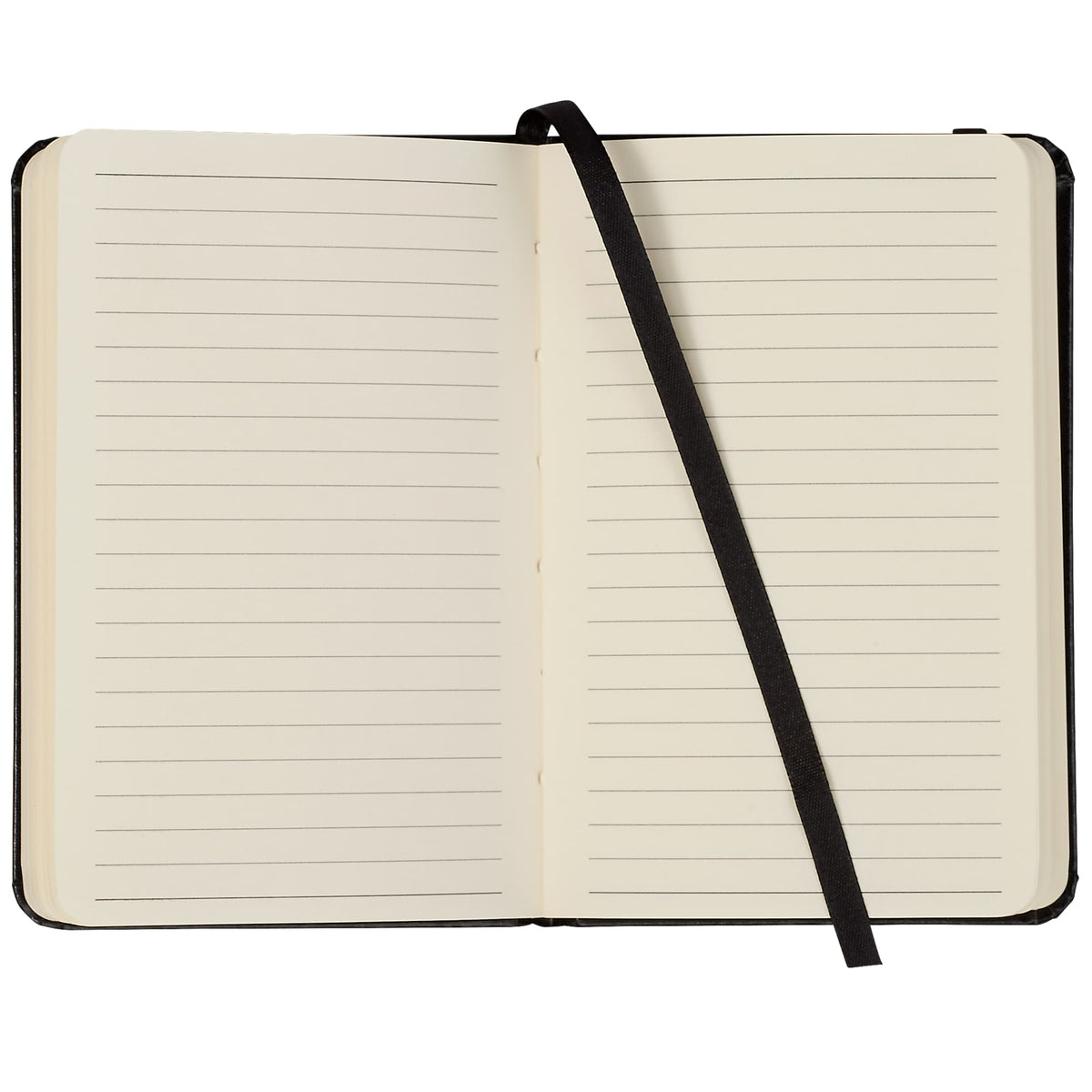 Ambassador Pocket Journal with Accordion Pocket, 3.5 x 5 Inches Debossing - Black - Front 2