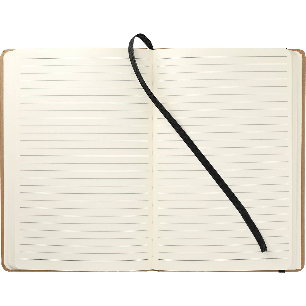 Ambassador Recycled Cover Journal, 5.5 x 8.5 Inches Debossing - Natural - Front 3