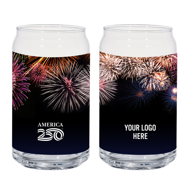 America250 Ale Glass Can in Full Color, 16 oz