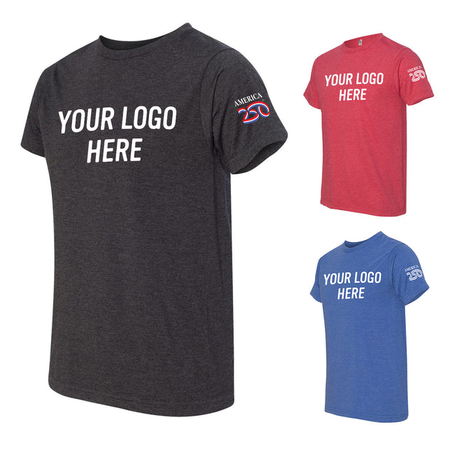 America250 USA Made Fine Jersey Crew T-Shirt, 50/50