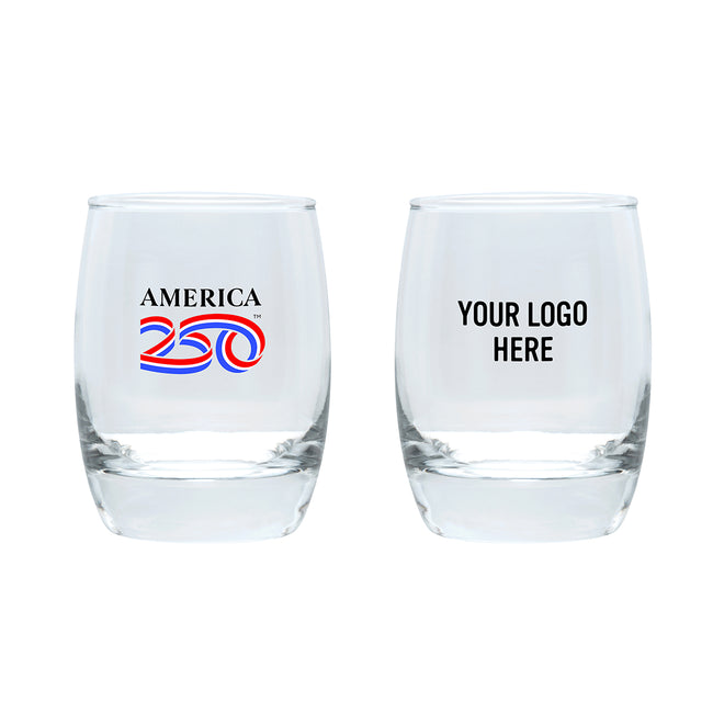 America250 Whiskey Glass in Full Color, 6 oz