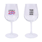 America250 Wine Glass in Full Color, 12 oz - America250™ 12 Oz. Full Color Wine Glass
