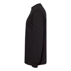American Apparel Unisex Heavyweight Cotton Long Sleeve Tee - Black - Direct Side