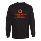 American Apparel Unisex Heavyweight Cotton Long Sleeve Tee - Black - Front