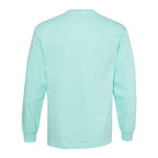 American Apparel Unisex Heavyweight Cotton Long Sleeve Tee - Celadon - Back