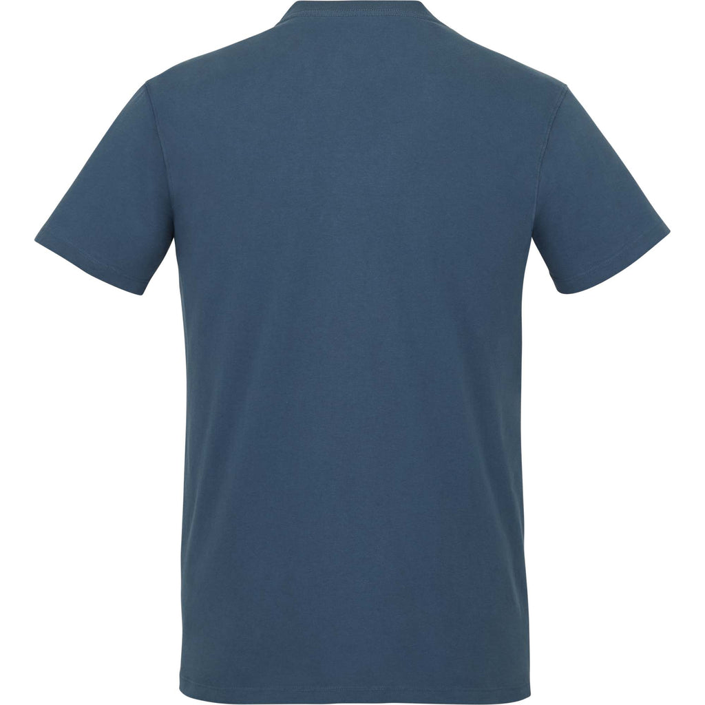 American Giant Classic Cotton Crew Tee for Men Embroidery - Washed Navy - Back