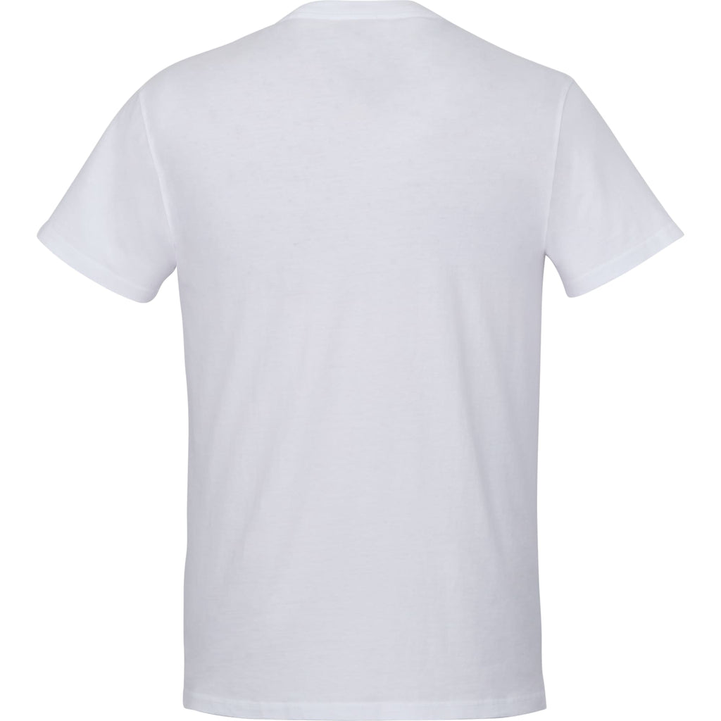 American Giant Classic Cotton Crew Tee for Men Embroidery - White - Back