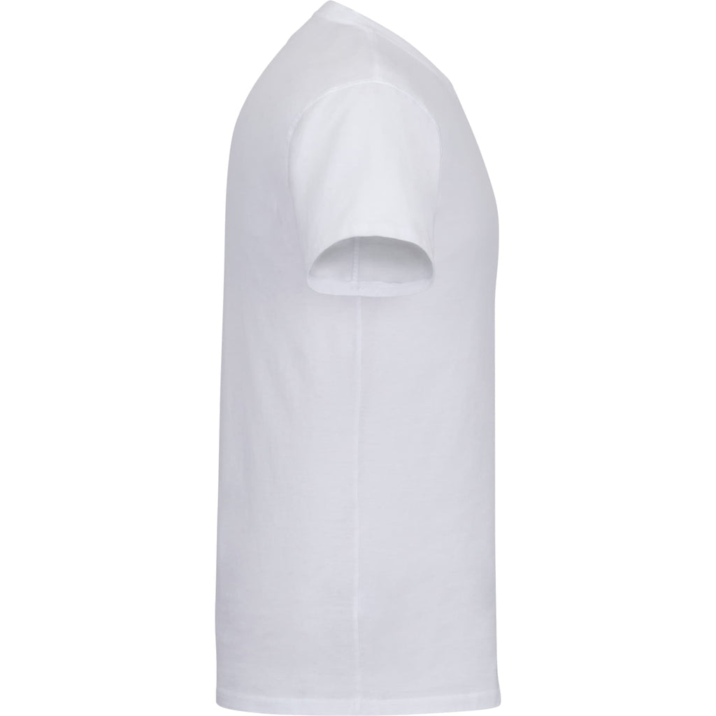 American Giant Classic Cotton Crew Tee for Men Embroidery - White - Right Side