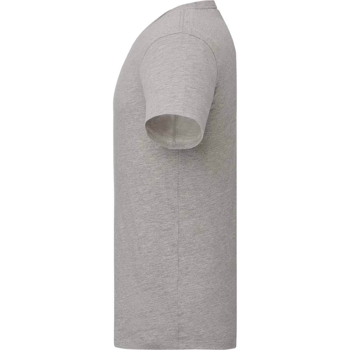 American Giant Classic Cotton Crew Tee for Men Transfer - Heather Grey - Left Side
