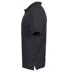 American Giant Classic Cotton Pique Polo for Men Embroidery - Black - Left Side