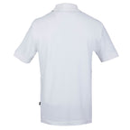 American Giant Classic Cotton Pique Polo for Men Embroidery - White - Back