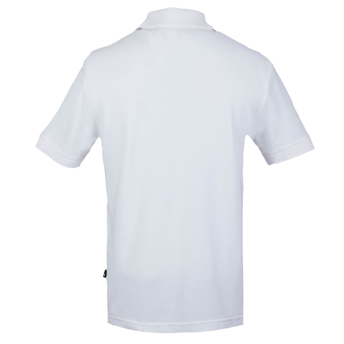 American Giant Classic Cotton Pique Polo for Men Embroidery - White - Back