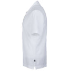 American Giant Classic Cotton Pique Polo for Men Embroidery - White - Left Side