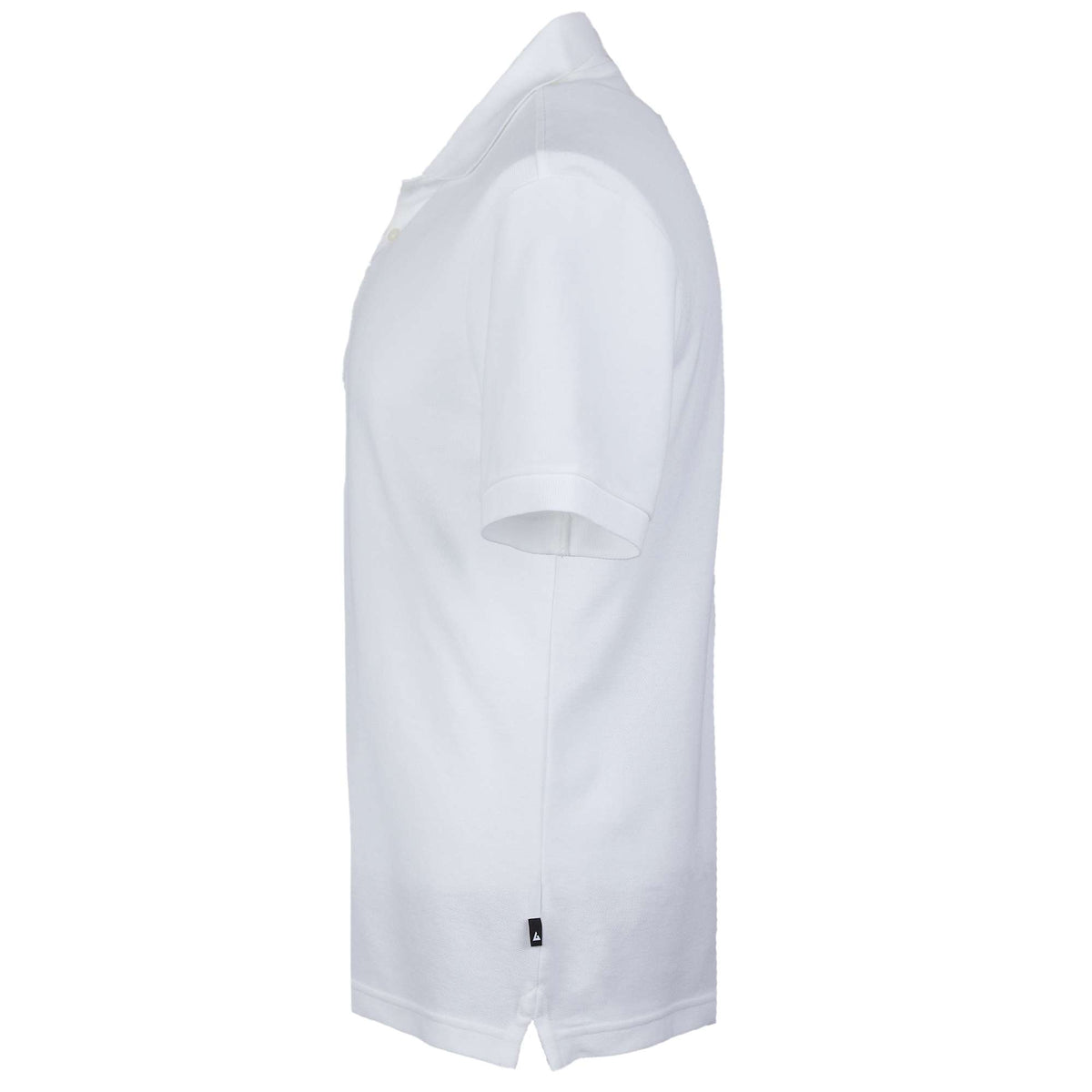 American Giant Classic Cotton Pique Polo for Men Embroidery - White - Left Side