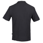 American Giant Classic Cotton Pique Polo for Men Transfer - Black - Back