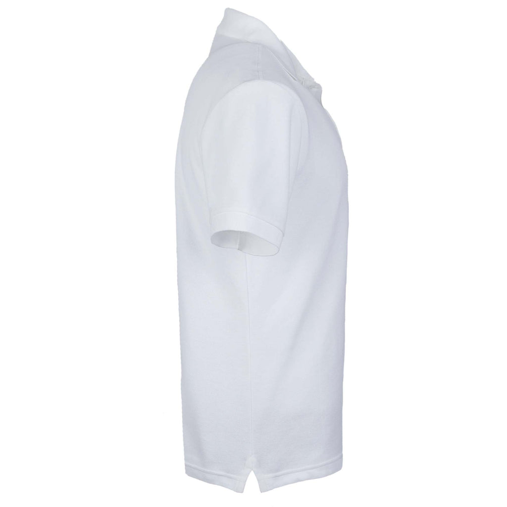 American Giant Classic Cotton Pique Polo for Men Transfer - White - Right Side
