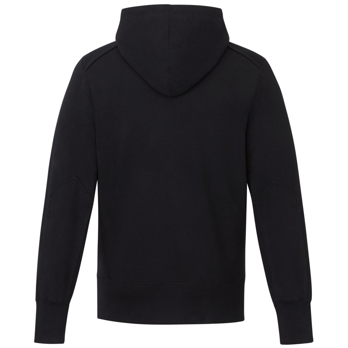 American Giant Classic Heavyweight Full Zip Hoodie for Men Transfer - Black - Back