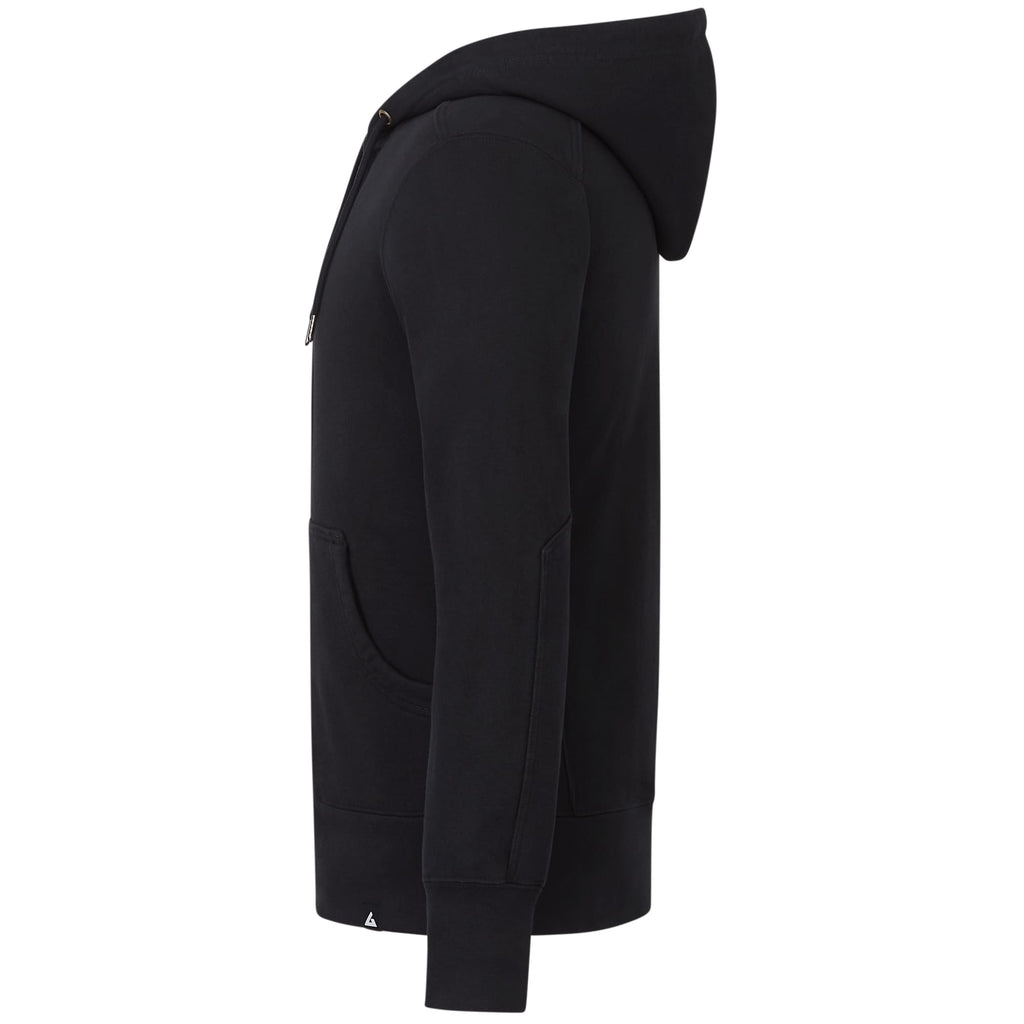 American Giant Classic Heavyweight Full Zip Hoodie for Men Transfer - Black - Left Side