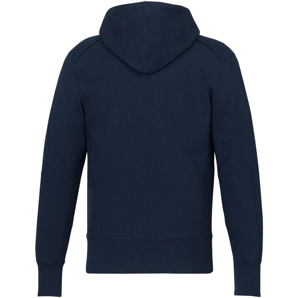 American Giant Classic Heavyweight Full Zip Hoodie for Men Transfer - Polo Blue - Back