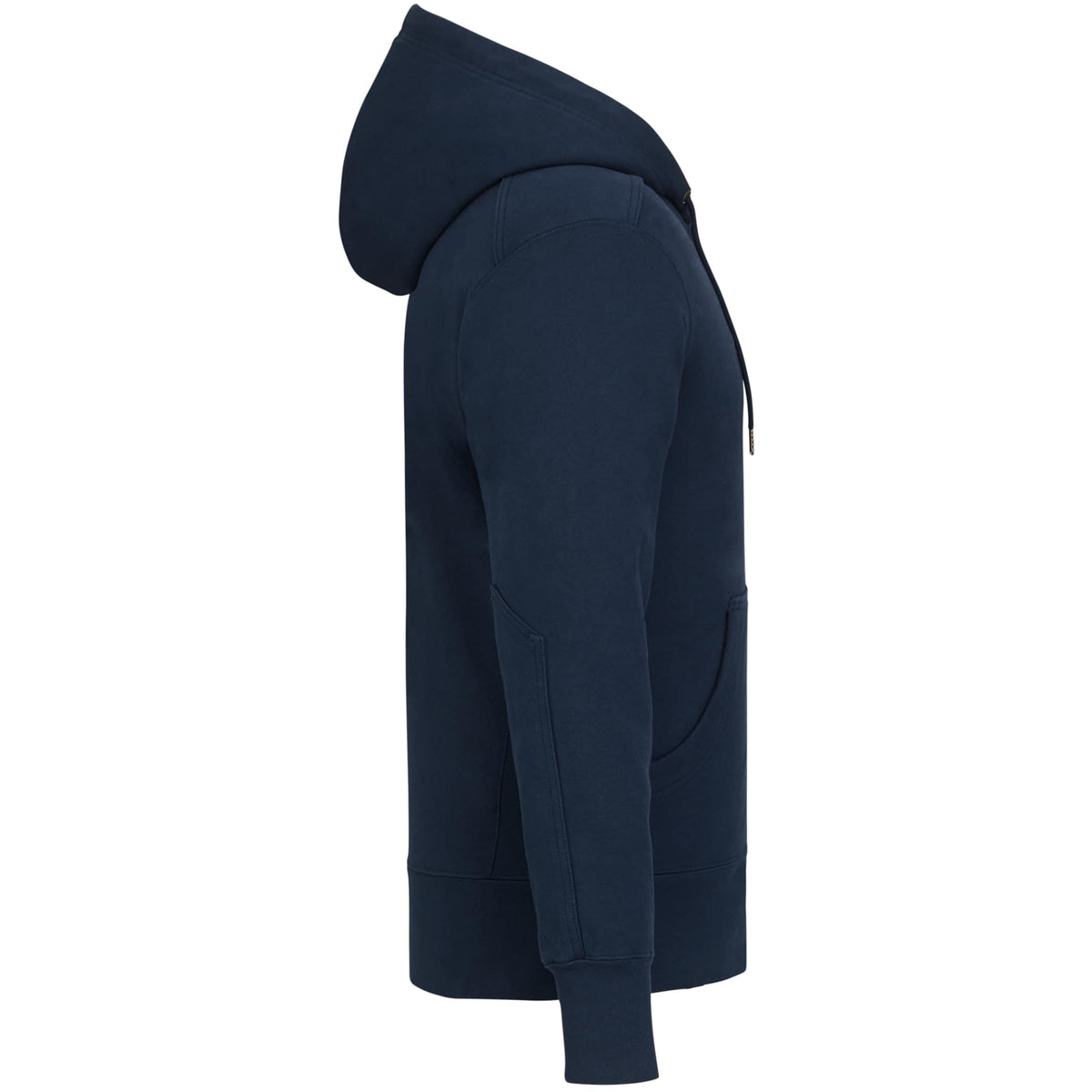 American Giant Classic Heavyweight Full Zip Hoodie for Men Transfer - Polo Blue - Right Side