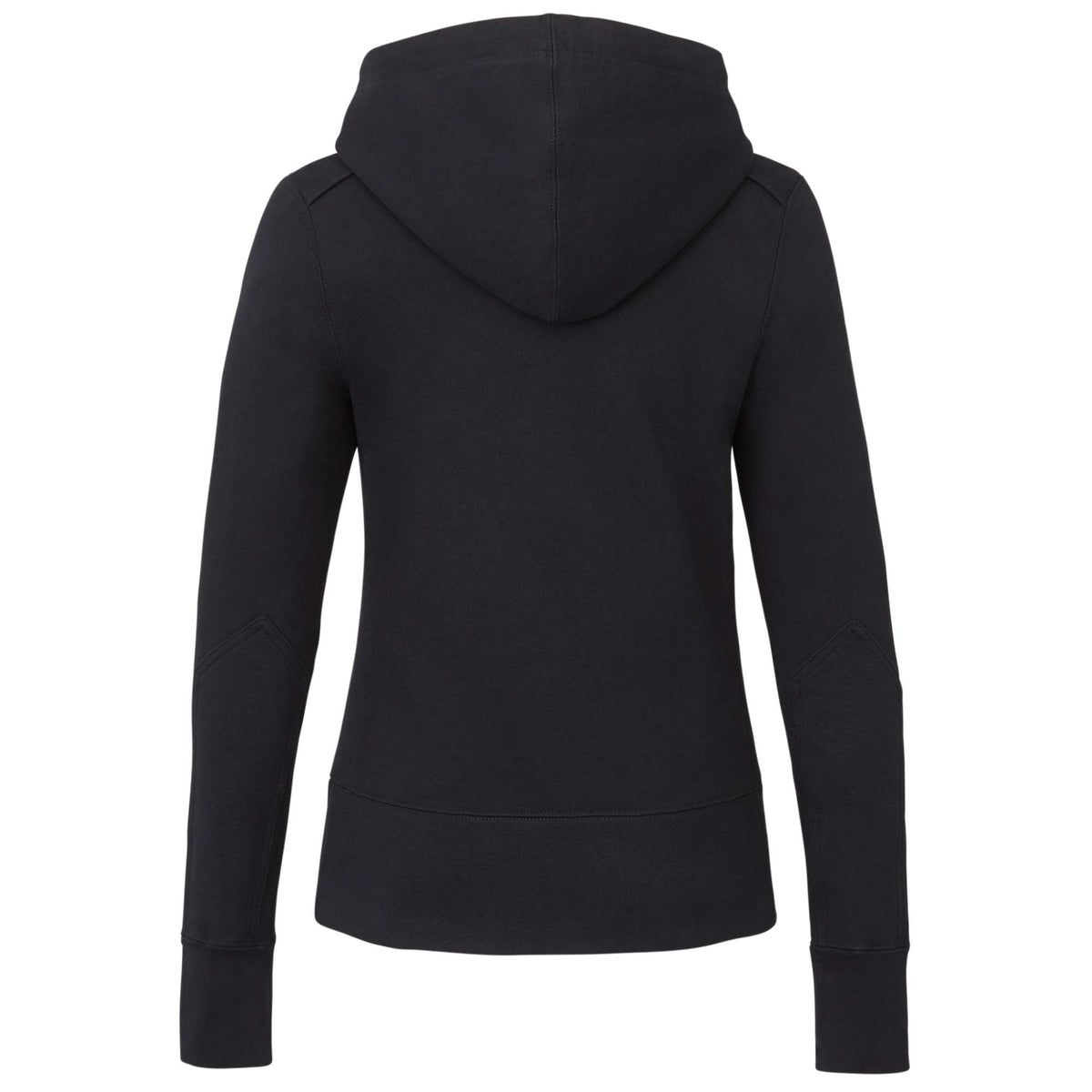 American Giant Classic Heavyweight Full Zip Hoodie for Women Embroidery - Black - Back