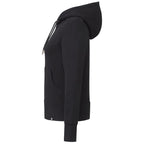 American Giant Classic Heavyweight Full Zip Hoodie for Women Embroidery - Black - Left Side