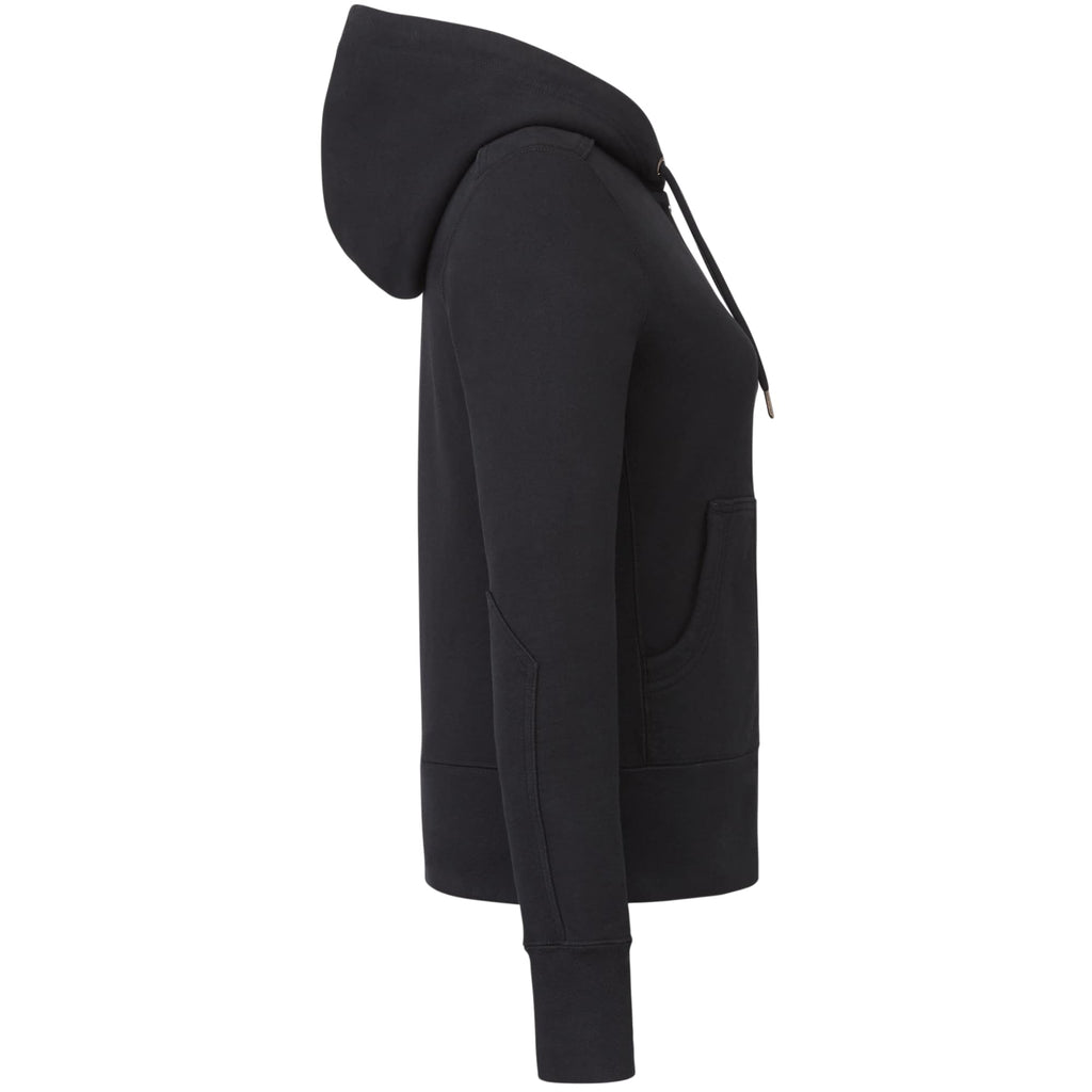 American Giant Classic Heavyweight Full Zip Hoodie for Women Transfer - Black - Right Side
