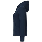 American Giant Classic Heavyweight Full Zip Hoodie for Women Transfer - Polo Blue - Left Side