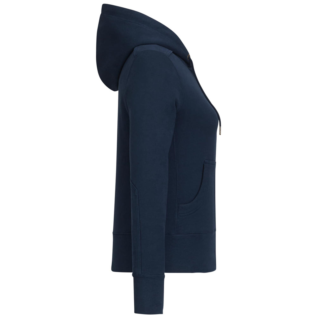 American Giant Classic Heavyweight Full Zip Hoodie for Women Transfer - Polo Blue - Right Side