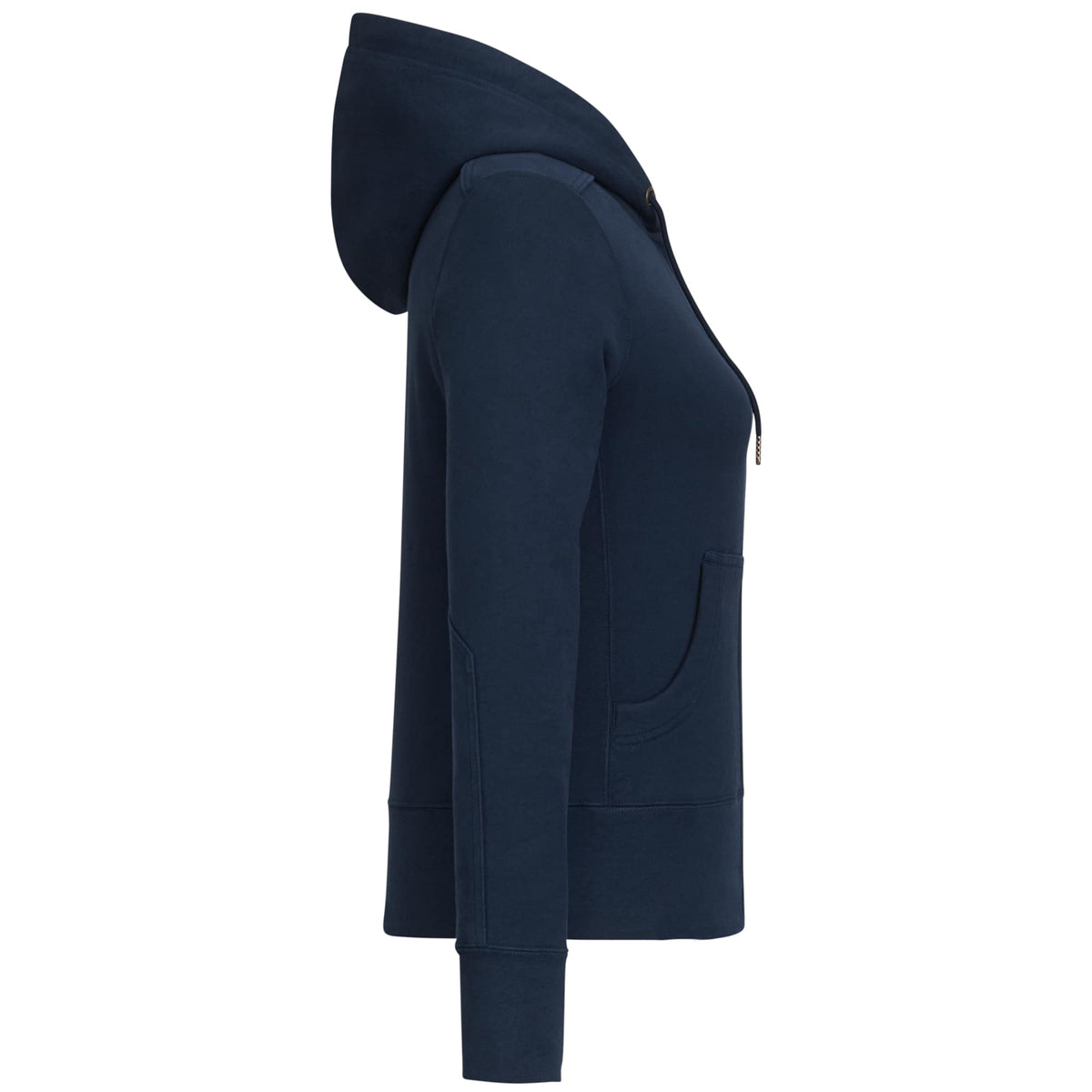 American Giant Classic Heavyweight Full Zip Hoodie for Women Transfer - Polo Blue - Right Side