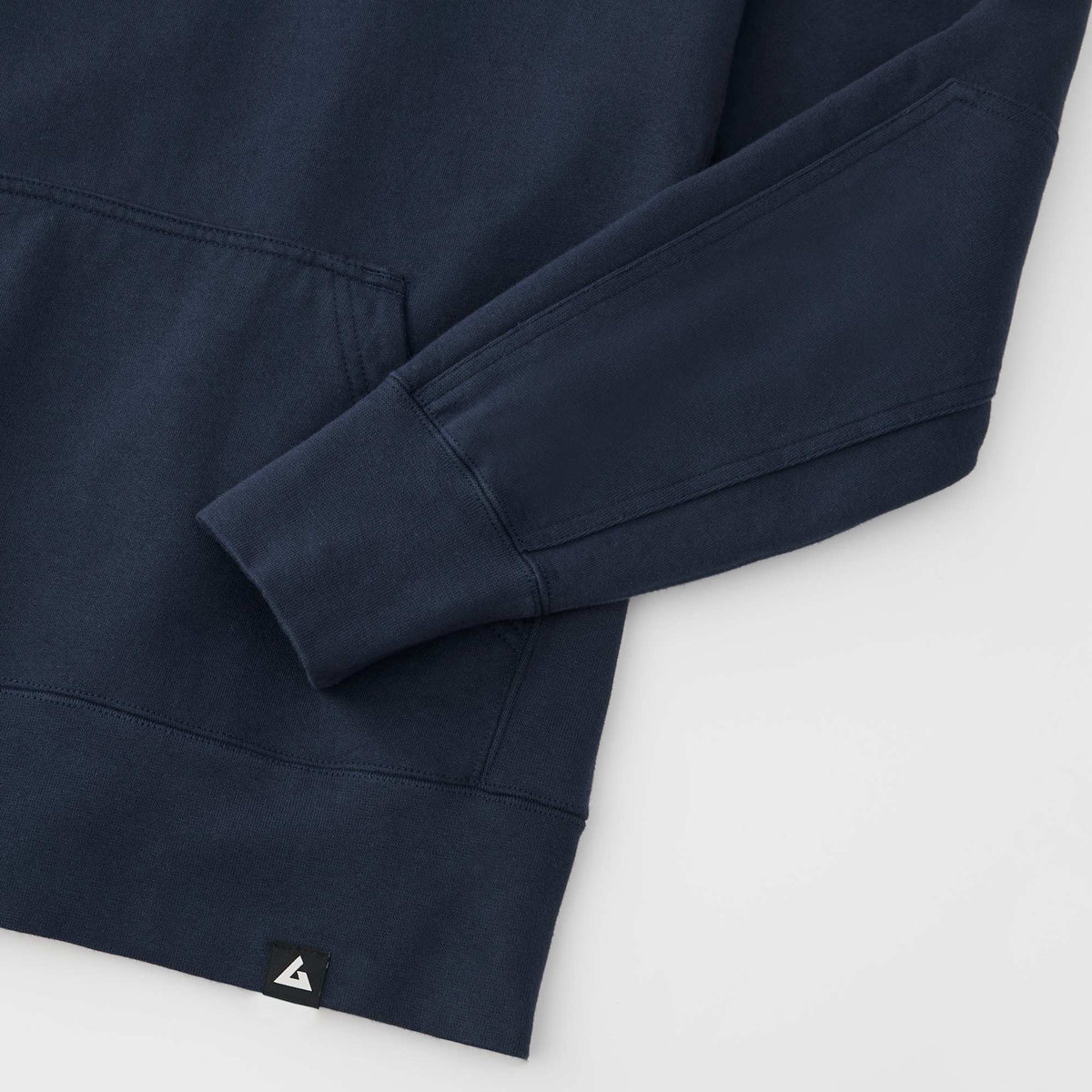 American Giant Classic Heavyweight Pullover Hoodie for Men Embroidery - Polo Blue - Detail 2