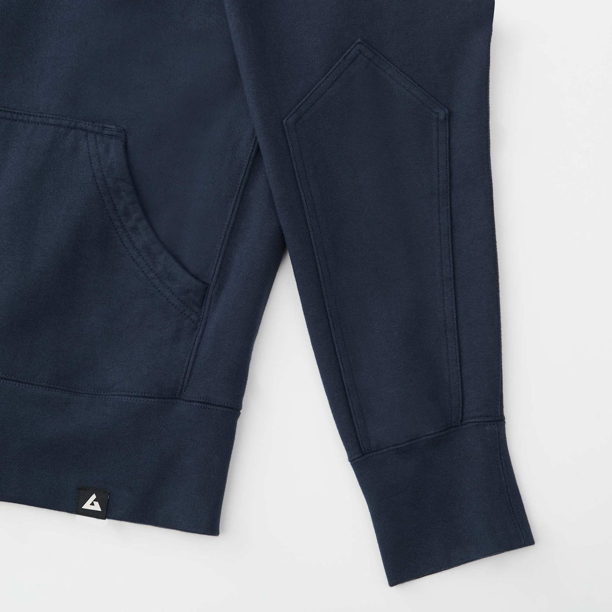 American Giant Classic Heavyweight Pullover Hoodie for Men Embroidery - Polo Blue - Detail 3