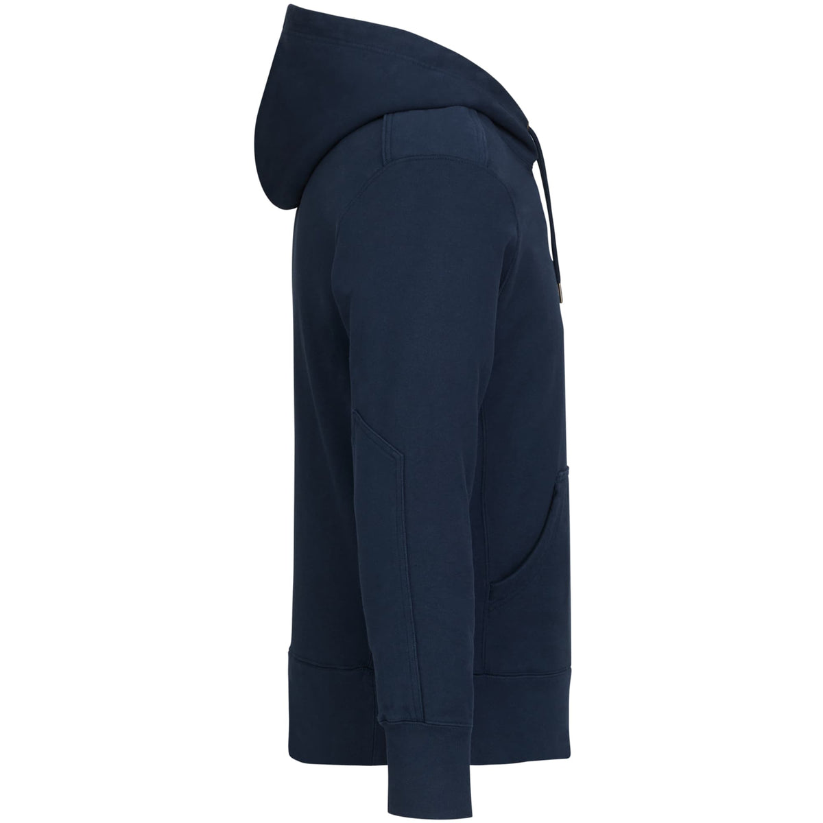 American Giant Classic Heavyweight Pullover Hoodie for Men Embroidery - Polo Blue - Right Side