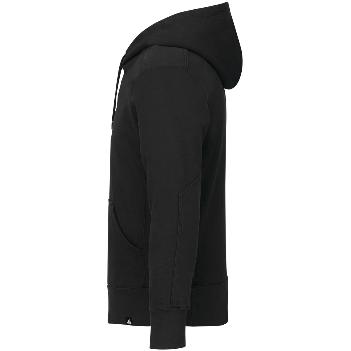 American Giant Classic Heavyweight Pullover Hoodie for Men Transfer - Black - Left Side