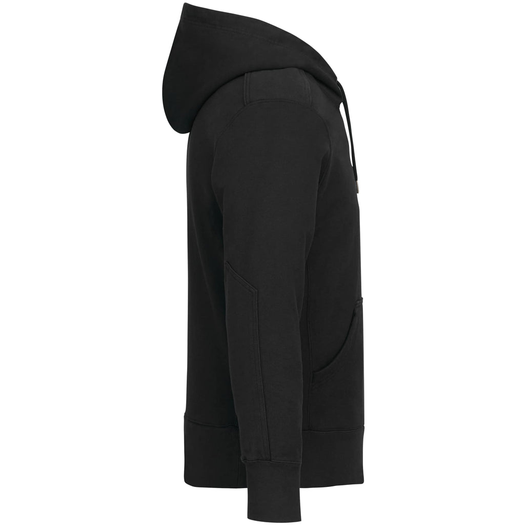 American Giant Classic Heavyweight Pullover Hoodie for Men Transfer - Black - Right Side