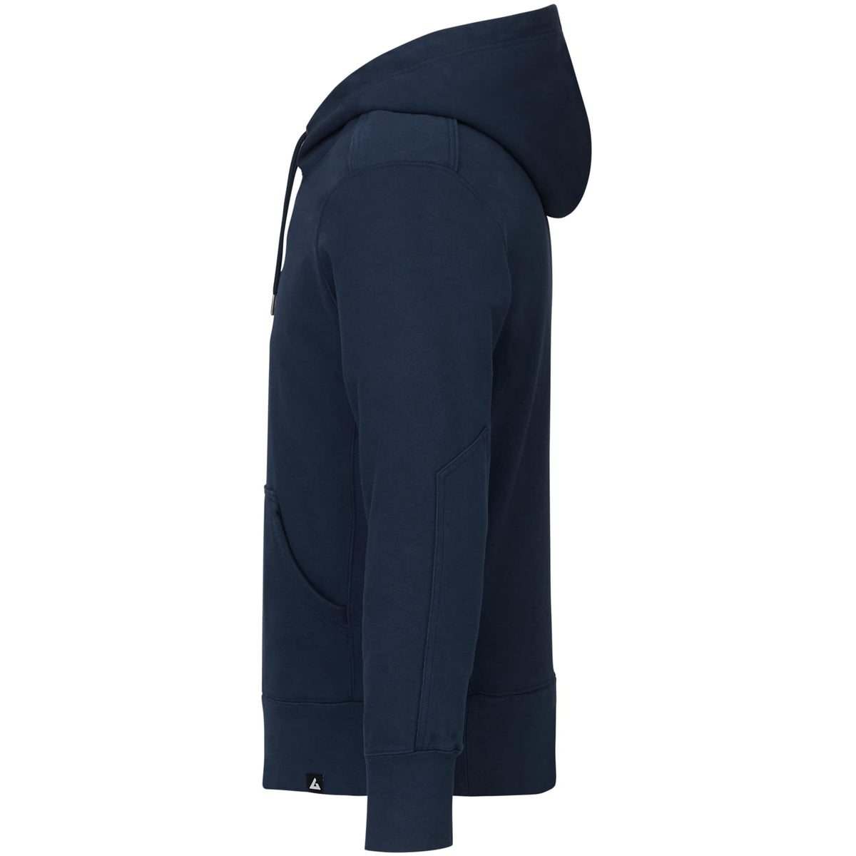 American Giant Classic Heavyweight Pullover Hoodie for Men Transfer - Polo Blue - Left Side
