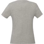 American Giant Classic V-Neck Tee in Supima Cotton for Women Transfer - Heather Grey - Back