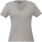 American Giant Classic V-Neck Tee in Supima Cotton for Women Transfer - Heather Grey - Front