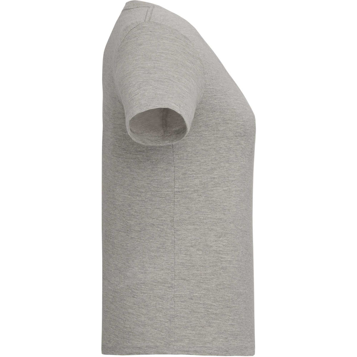 American Giant Classic V-Neck Tee in Supima Cotton for Women Transfer - Heather Grey - Right Side